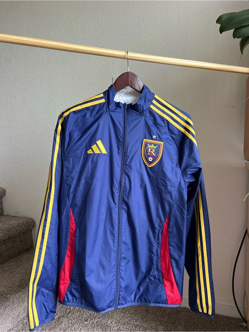 adidas Real Salt Lake Major League Soccer Jacket MLS Size S reversible